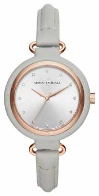 Armani Exchange adies Urban Grey Leather AX4235 Armani Exchange adies Urban Grey Leather AX4235