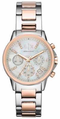 Armani Exchange Chronograph Two Tone Bracelet Strap Watch AX4331 Armani Exchange Chronograph Two Tone Bracelet Strap Watch AX4331