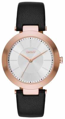 DKNY Womens Stanhope Black Leather Strap NY2468 DKNY Womens Stanhope Black Leather Strap NY2468