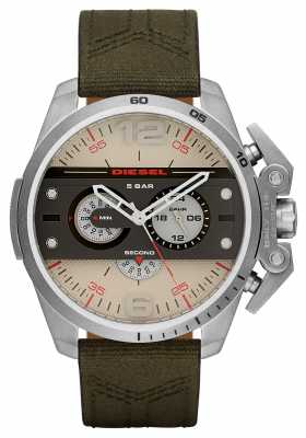 Diesel Mens Ironside Chronograph Green Strap DZ4389 Diesel Mens Ironside Chronograph Green Strap DZ4389