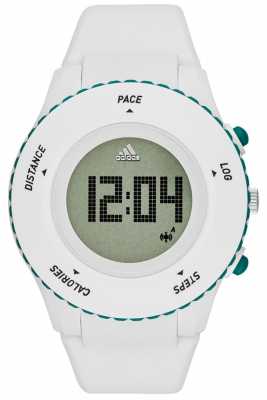 adidas Performance Mens Sprung White Silicone Strap Digital ADP3221 adidas Performance Mens Sprung White Silicone Strap Digital ADP3221
