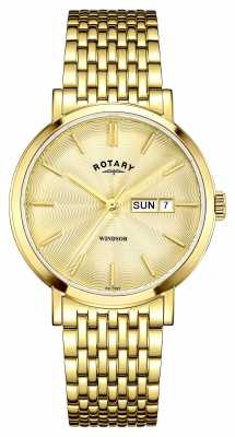 Rotary Mens Gold Plated Gold Dial GB05303/03 Rotary Mens Gold Plated Gold Dial GB05303/03