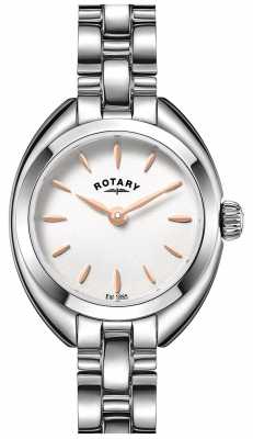 Rotary Womens Thin Metal Strap White Dial LB05013/02 Rotary Womens Thin Metal Strap White Dial LB05013/02