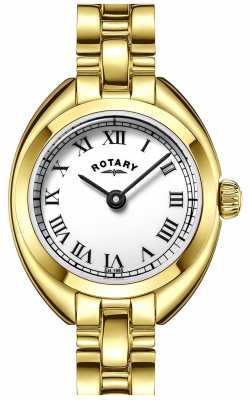 Rotary Womens Thin Gold Plated Strap White Dial LB05015/01 Rotary Womens Thin Gold Plated Strap White Dial LB05015/01