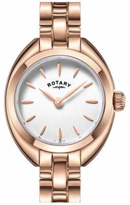 Rotary Womens Thin Rose Gold Plated Strap White Dial LB05016/02 Rotary Womens Thin Rose Gold Plated Strap White Dial LB05016/02