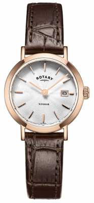 Rotary Womens Brown Leather Strap Silver Dial LS05304/02 Rotary Womens Brown Leather Strap Silver Dial LS05304/02