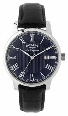 Rotary Mens Black Leather Strap Navy Dial GS90075/05 Rotary Mens Black Leather Strap Navy Dial GS90075/05