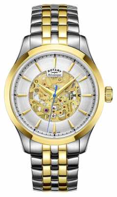 Rotary Mens Two Tone Strap Gold Plated Case GB05033/06 Rotary Mens Two Tone Strap Gold Plated Case GB05033/06