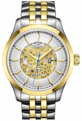 Rotary Mens Two Tone Strap Gold Plated Case GB05033/06 Rotary Mens Two Tone Strap Gold Plated Case GB05033/06