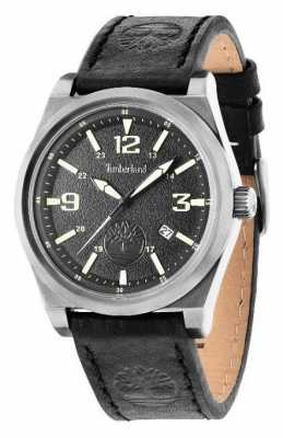 Timberland Black Leather Strap Black Dial 14641JSU/02 Timberland Black Leather Strap Black Dial 14641JSU/02