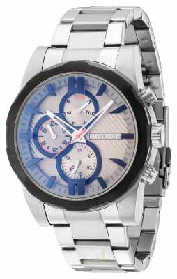 Police Mens Edelstahlarmband Zifferblatt grau 14541JSTB/13M Police Mens Edelstahlarmband Zifferblatt grau 14541JSTB/13M