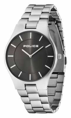 Police Mens schwarzes Zifferblatt Edelstahlarmband 14640MS/61M Police Mens schwarzes Zifferblatt Edelstahlarmband 14640MS/61M
