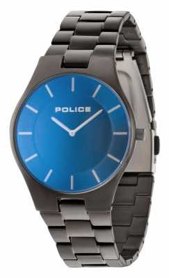 Police Mens grau Band blaues Zifferblatt 14640MSU/70M Police Mens grau Band blaues Zifferblatt 14640MSU/70M