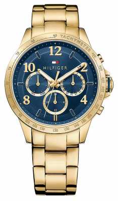Tommy Hilfiger Womens Gold Strap Blue Dial 1781643 Tommy Hilfiger Womens Gold Strap Blue Dial 1781643