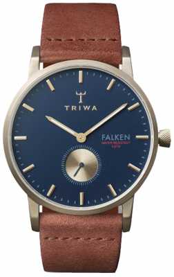 Triwa Unisex Brown Leather Falken Navy Dial FAST104-CL010217 Triwa Unisex Brown Leather Falken Navy Dial FAST104-CL010217
