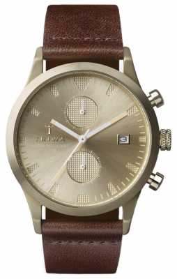 Triwa Unisex Brown Leather Strap Chronograph LCST116-CS010417 Triwa Unisex Brown Leather Strap Chronograph LCST116-CS010417