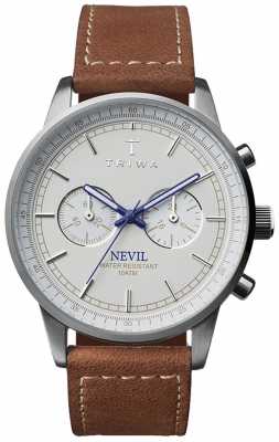 Triwa Unisex Brown Leather Strap Ivory Nevil NEST112-SC010215 Triwa Unisex Brown Leather Strap Ivory Nevil NEST112-SC010215