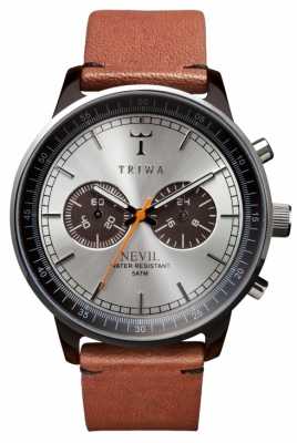 Triwa Unisex Silver Dial Brown Leather Strap NEAC102-ST010212 Triwa Unisex Silver Dial Brown Leather Strap NEAC102-ST010212