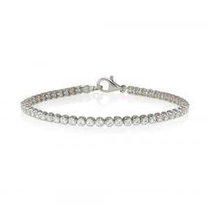 Perfection Swarovski Silver 4 Claw Tennis Bracelet B8004 Perfection Swarovski Silver 4 Claw Tennis Bracelet B8004