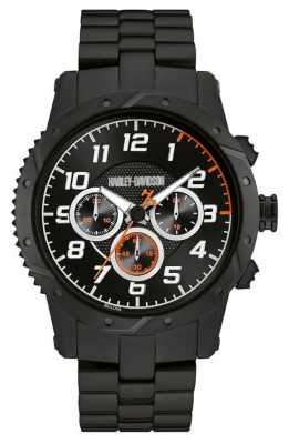 Harley Davidson Mens Black Strap Black Case Chronograph 78B138 Harley Davidson Mens Black Strap Black Case Chronograph 78B138