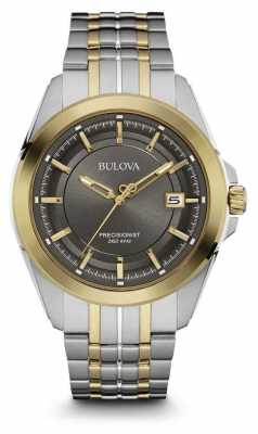 Bulova Mens Two Tone Strap Grey Dial 98B273 Bulova Mens Two Tone Strap Grey Dial 98B273