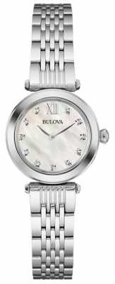 Bulova Womens Mother Of Pearl Dial Metal Strap 96S167 Bulova Womens Mother Of Pearl Dial Metal Strap 96S167