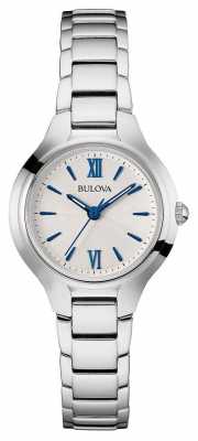 Bulova Womens Silver Strap White Dial 96L215 Bulova Womens Silver Strap White Dial 96L215