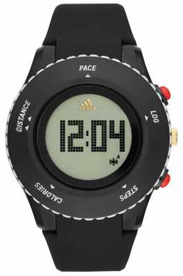 adidas Performance Mens Black Silicone Strap ADP3220 adidas Performance Mens Black Silicone Strap ADP3220