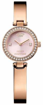 Juicy Couture Womens Rose Gold Strap Pink Dial 1901226 Juicy Couture Womens Rose Gold Strap Pink Dial 1901226