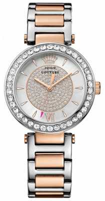 Juicy Couture Womens Two Tone Strap Diamante Dial 1901230 Juicy Couture Womens Two Tone Strap Diamante Dial 1901230