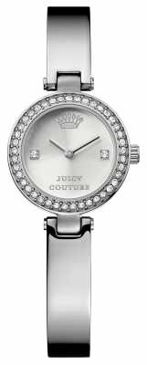 Juicy Couture Womens Silver Strap Round Silver Dial 1901235 Juicy Couture Womens Silver Strap Round Silver Dial 1901235