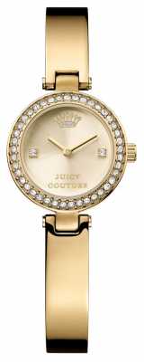 Juicy Couture Womens Gold Strap Round Gold Dial 1901236 Juicy Couture Womens Gold Strap Round Gold Dial 1901236
