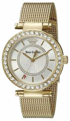 Juicy Couture Womens Gold Plated Strap White Dial 1901373 Juicy Couture Womens Gold Plated Strap White Dial 1901373