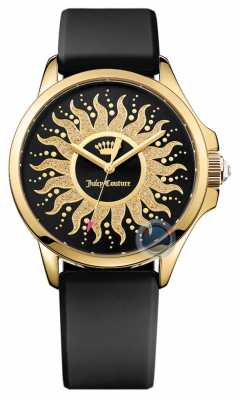 Juicy Couture Womens Black Strap Sun Dial 1901429 Juicy Couture Womens Black Strap Sun Dial 1901429