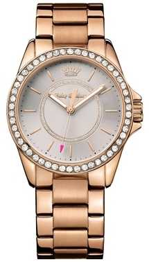 Juicy Couture Womens Rose Gold Metal Strap Grey Dial 1901410 Juicy Couture Womens Rose Gold Metal Strap Grey Dial 1901410