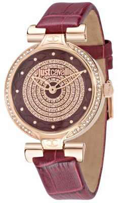 Just Cavalli Lady J 36mm Burgundy Dial R7251579502 Just Cavalli Lady J 36mm Burgundy Dial R7251579502