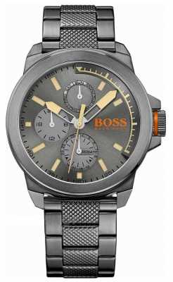 Hugo Boss Orange Mens Newyork Grey IP Steel 1513319 Hugo Boss Orange Mens Newyork Grey IP Steel 1513319