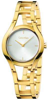 Calvin Klein Womens Class Gold Plated White Dial K6R23526 Calvin Klein Womens Class Gold Plated White Dial K6R23526