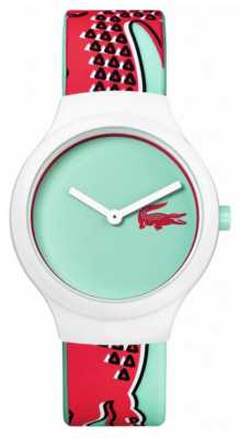 Lacoste Womens Light Blue Dial White Silicone Strap 2020114 Lacoste Womens Light Blue Dial White Silicone Strap 2020114