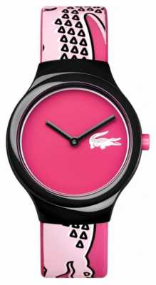 Lacoste Womens Pink Dial Pink Silicone Strap 2020115 Lacoste Womens Pink Dial Pink Silicone Strap 2020115