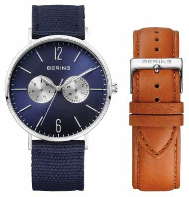 Bering Unisex Two Strap Navy Dial 14240-507 Bering Unisex Two Strap Navy Dial 14240-507