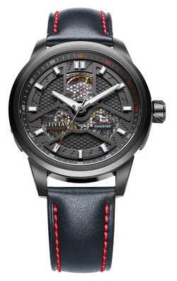 FIYTA Mens Black Strap Round Black Dial WGA1008.BBB FIYTA Mens Black Strap Round Black Dial WGA1008.BBB