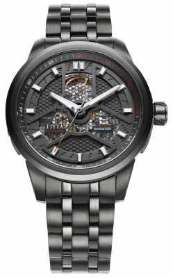FIYTA Mens Black Coated Stainless Steel Strap GA8460.BBB FIYTA Mens Black Coated Stainless Steel Strap GA8460.BBB
