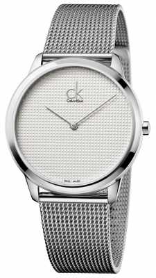 Calvin Klein Minimal Mesh Bracelet White Dial K3M2112Y Calvin Klein Minimal Mesh Bracelet White Dial K3M2112Y