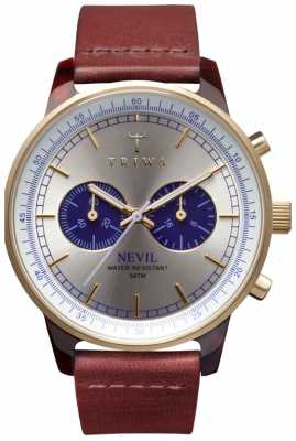 Triwa Mens Nevil Brown Leather Strap NEAC109-CL010313 Triwa Mens Nevil Brown Leather Strap NEAC109-CL010313