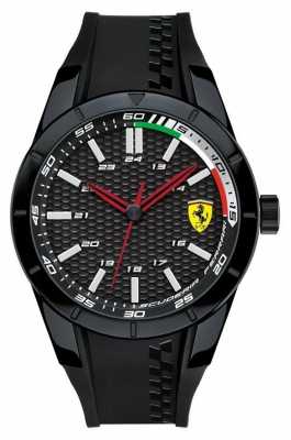 Scuderia Ferrari Mens Black Rubber Strap Black Dial 0830301 Scuderia Ferrari Mens Black Rubber Strap Black Dial 0830301