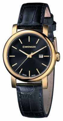 Wenger Mens Urban Vintage Black Dial Leather Strap 01.1041.123 Wenger Mens Urban Vintage Black Dial Leather Strap 01.1041.123