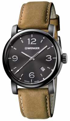 Wenger Mens Urban Metropolitan Brown Leather Strap 01.1041.129 Wenger Mens Urban Metropolitan Brown Leather Strap 01.1041.129