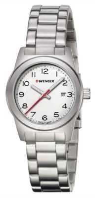 Wenger Womens Filed White Dial Stainless Steel Strap 01.0411.134 Wenger Womens Filed White Dial Stainless Steel Strap 01.0411.134