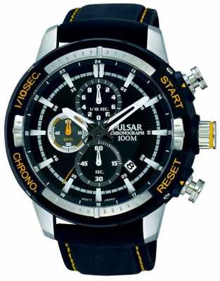 Pulsar Mens Black Silicon Strap Black Patterned Dial PM3053X1 Pulsar Mens Black Silicon Strap Black Patterned Dial PM3053X1